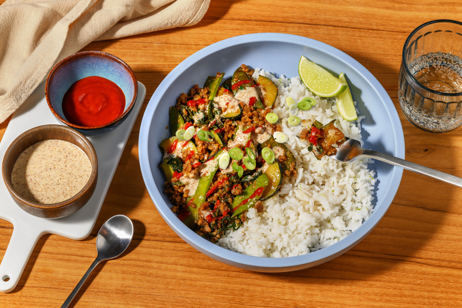 Sweet Soy Double Plant-Based Mince & Zesty Rice
