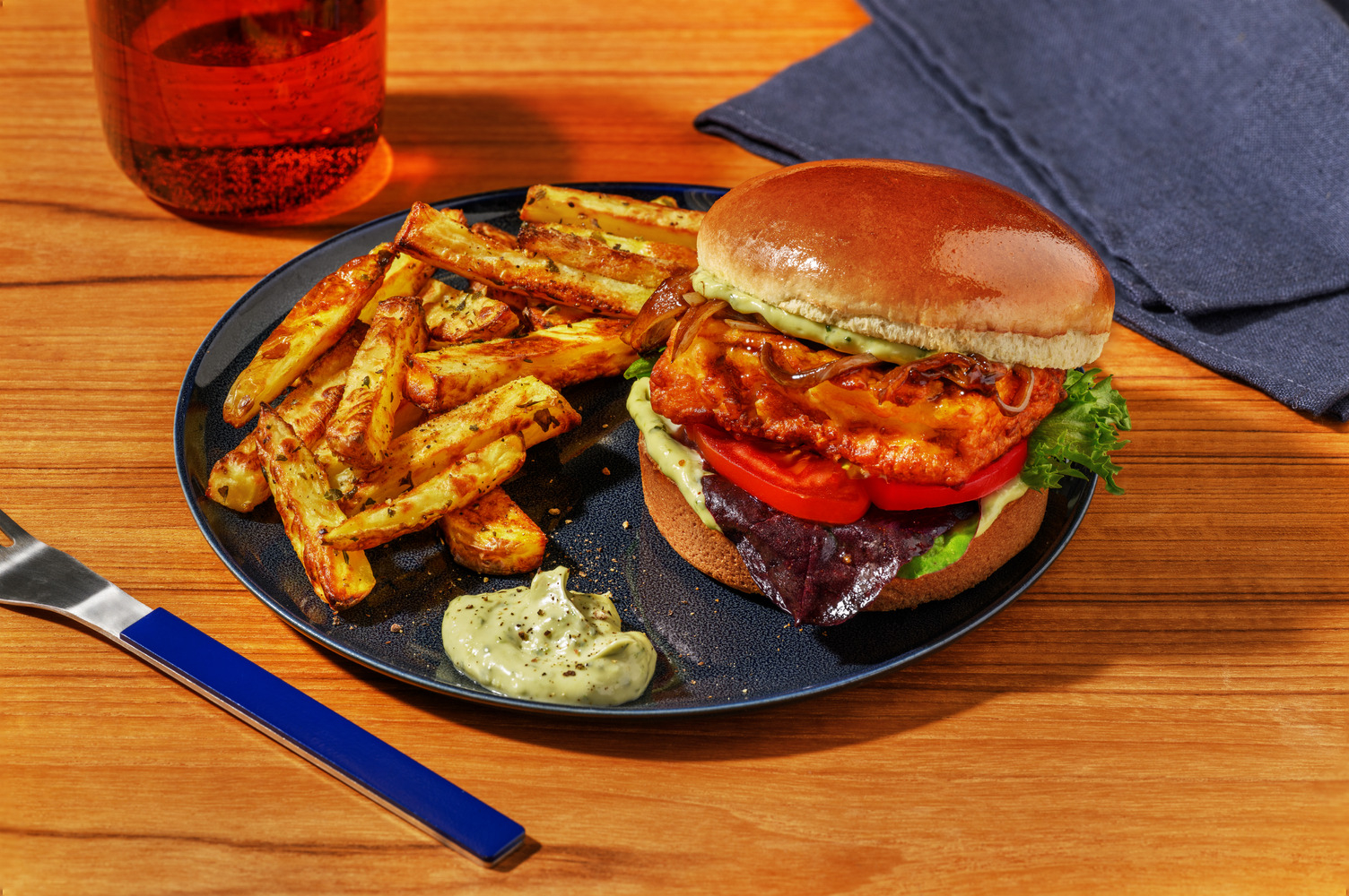 Haloumi & Caramelised Onion Burger