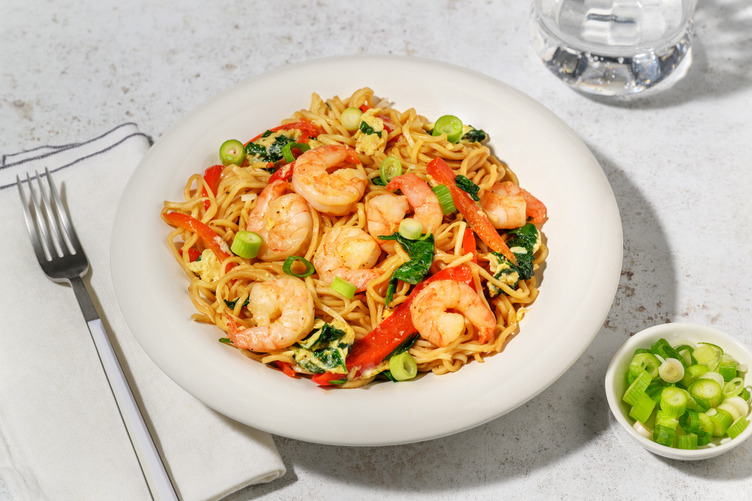 Singaporean-Style Prawn & Tofu Noodle Stir-Fry