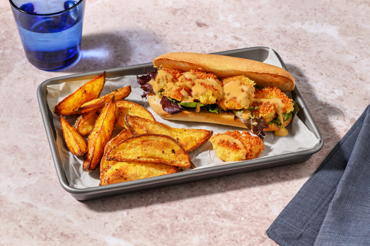 Double Golden Panko-Crumbed Prawn Roll