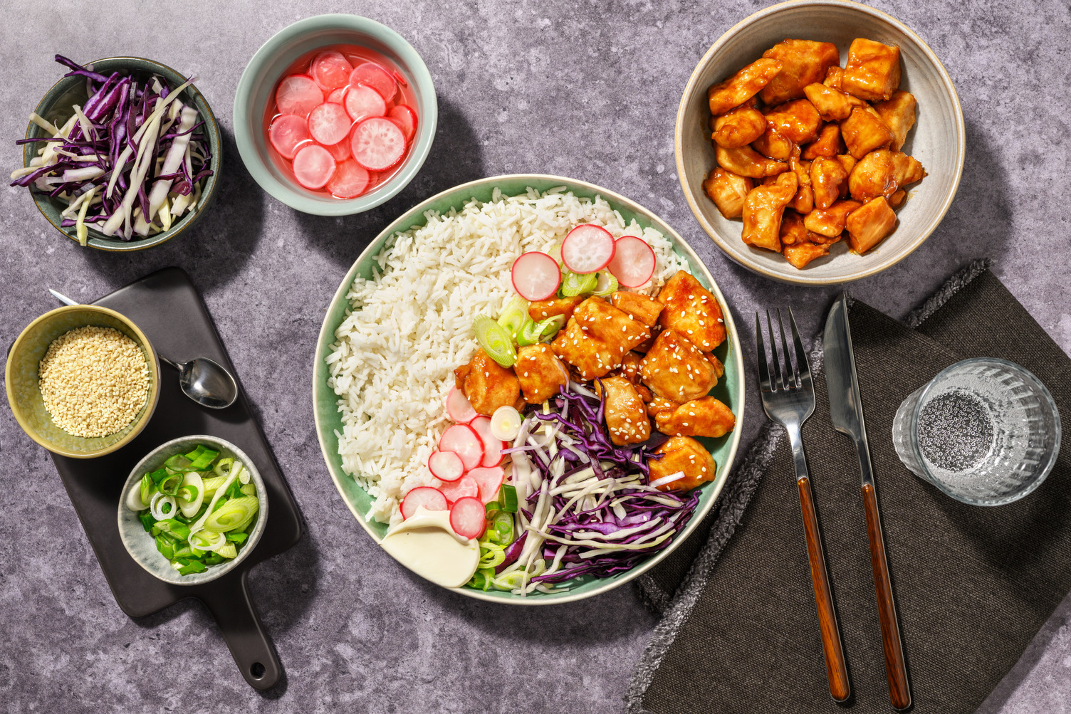 Share-Style Sticky Korean Fried Chicken & Prawns