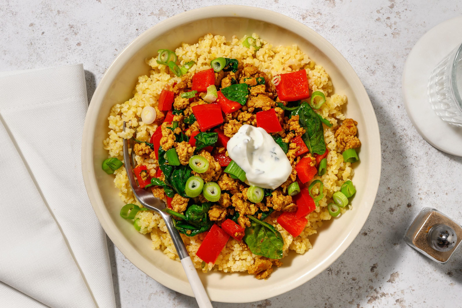 Smart Pork, Spinach and Pepper Curry