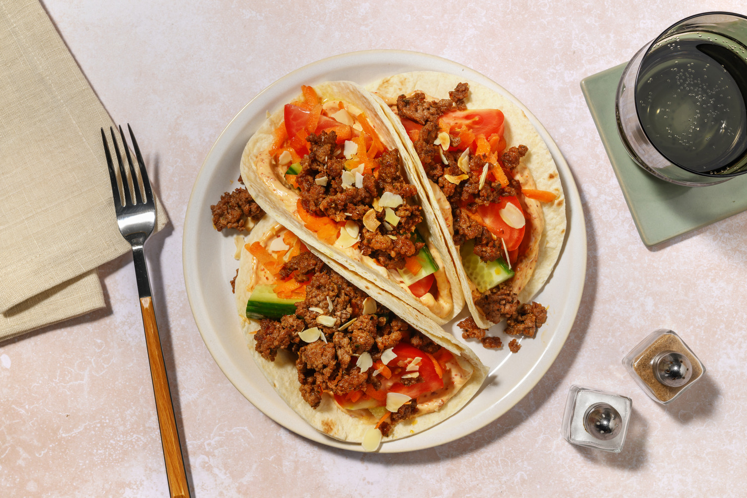 Easy As Smokey Lamb & Harissa Mayo Tacos