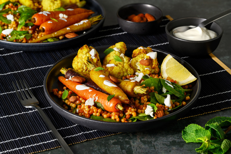 Luxe Cauliflower & Harissa Pearl Couscous