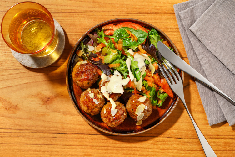 Chutney-Glazed Haloumi & Tomato Salad