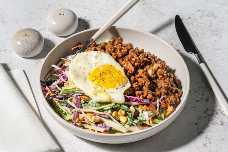 Vietnamese-Style Beef & Corn Slaw Bowl