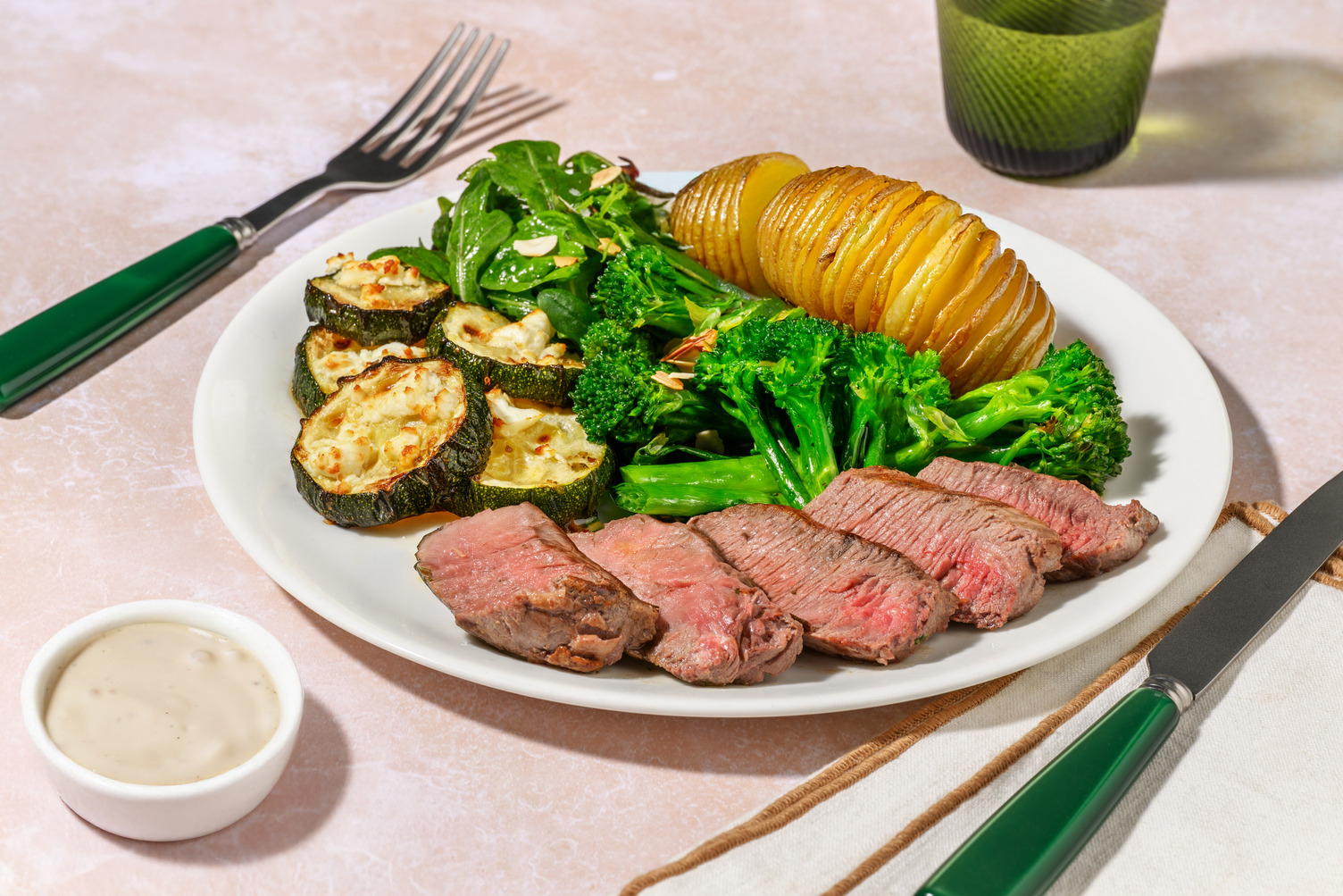 Porterhouse Steak & Hasselback Potatoes