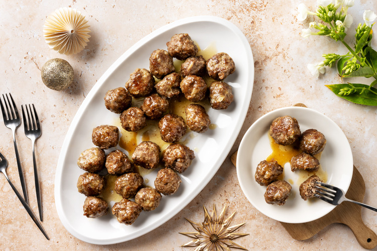 Spiced Mini Lamb Cocktail Meatballs 