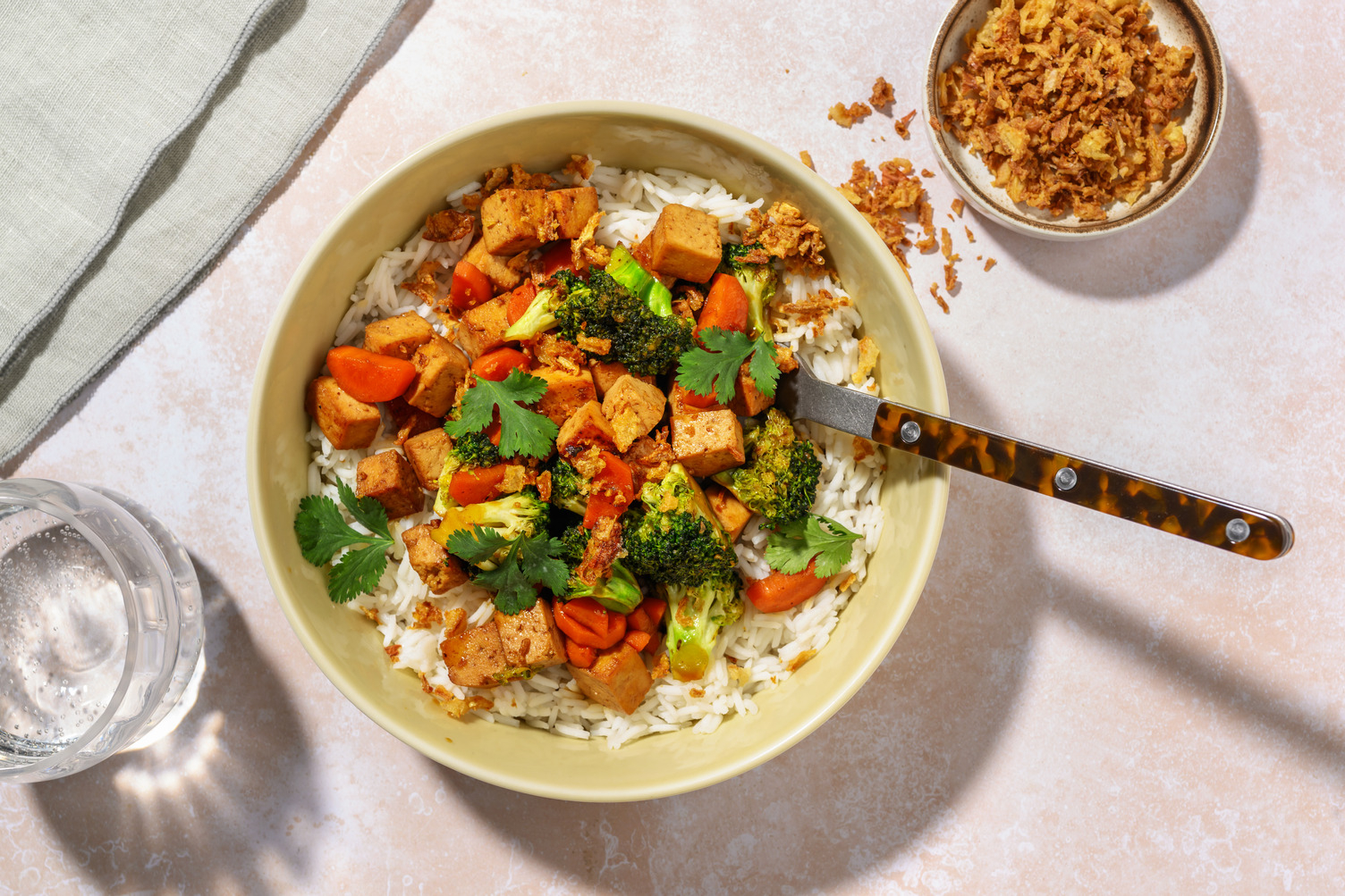 Fragrant Tofu, Chicken & Teriyaki Veggies