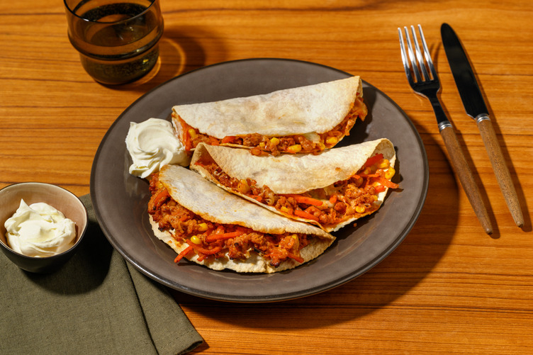 Double Mexican Pork Quesadillas