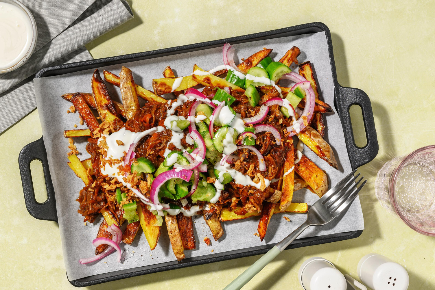 Hoisin Lamb Loaded Fries