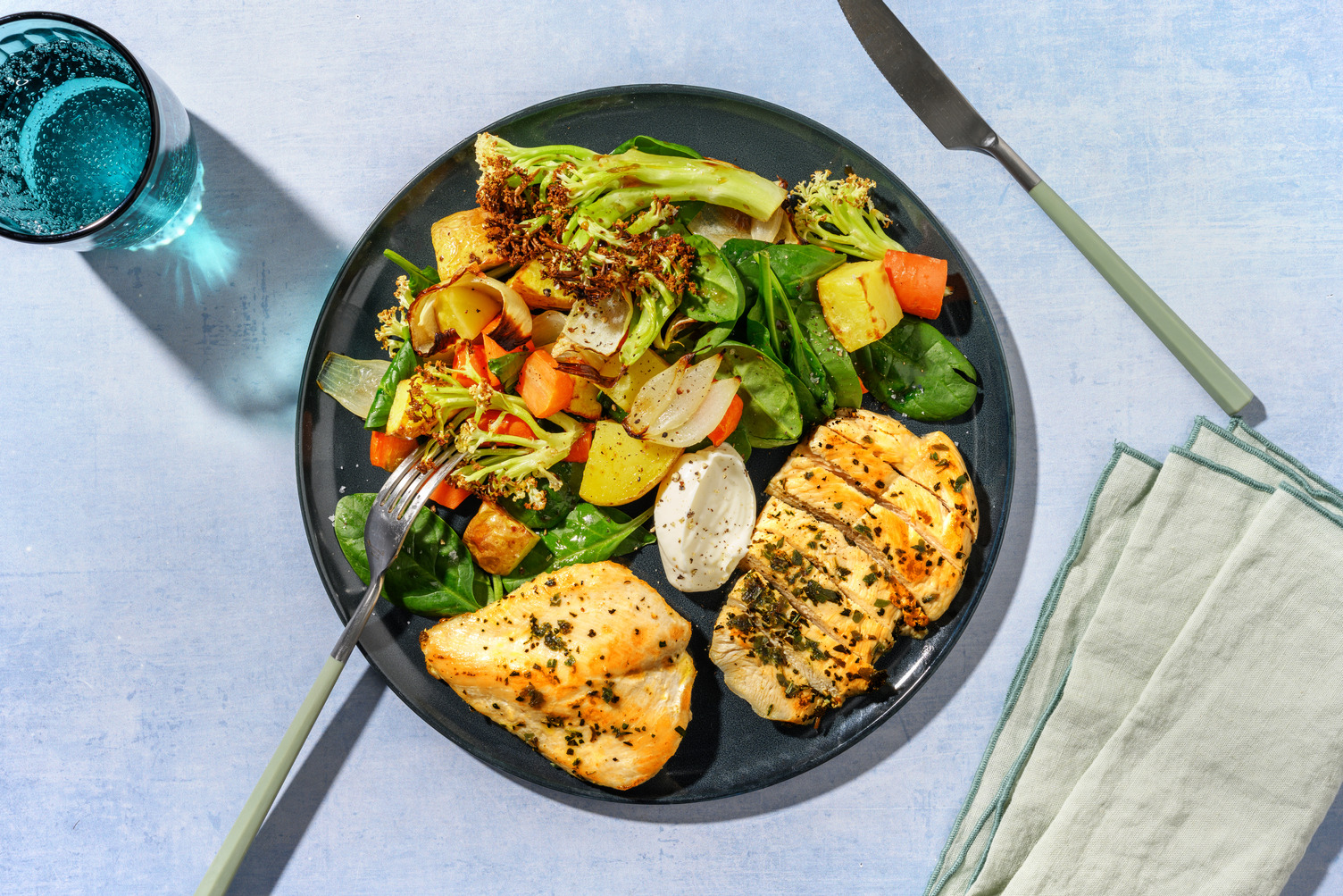 Herby Chicken & Honey-Balsamic Fioretto