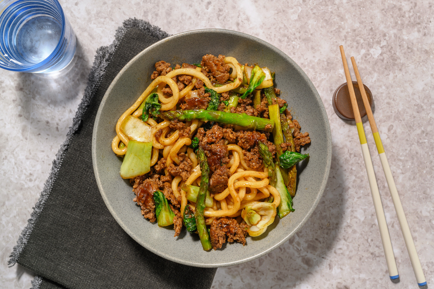 Easy As Sweet Soy Beef & Pork Noodle Stir-Fry