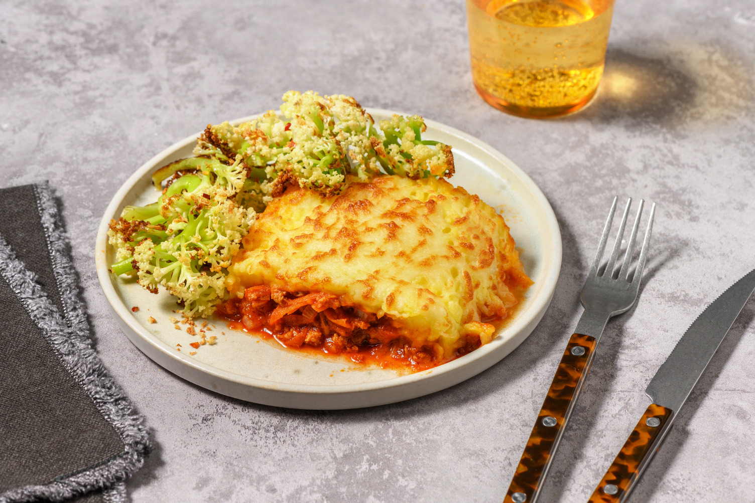 Classic Plant-Based Mince & Cheesy Potato Top Pie