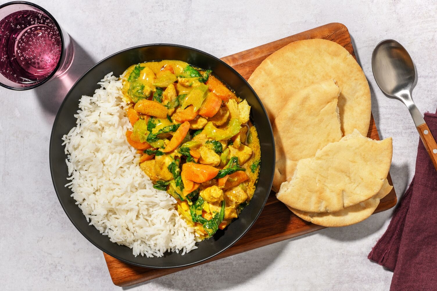 Mild North Indian Double Chicken & Veggie Curry