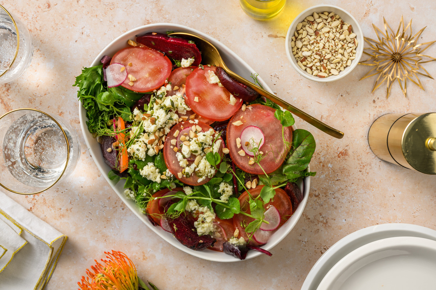 Rockin' Roast Beets & Feta Salad