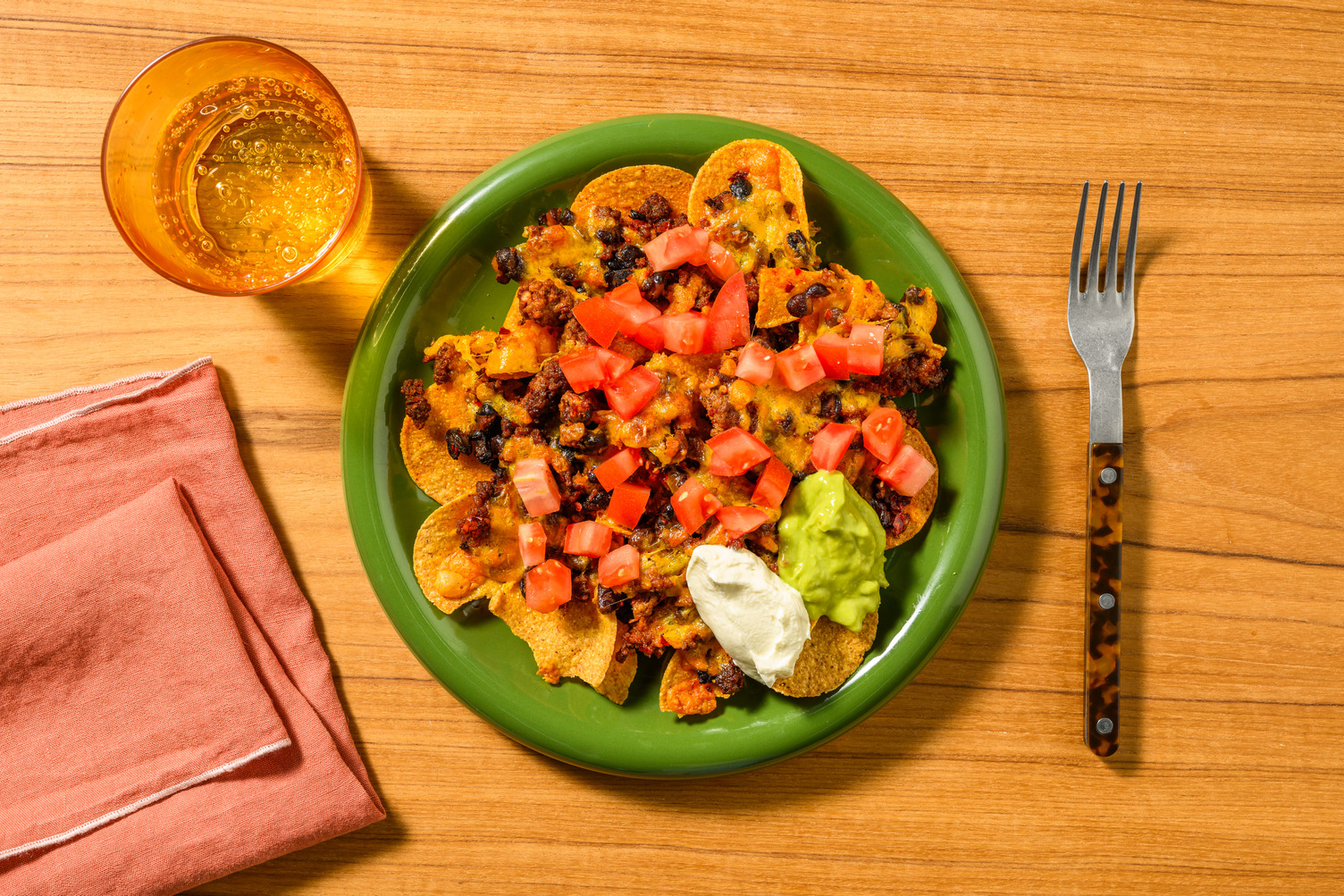 SuperQuick Cheesy Chorizo and Black Bean Nachos