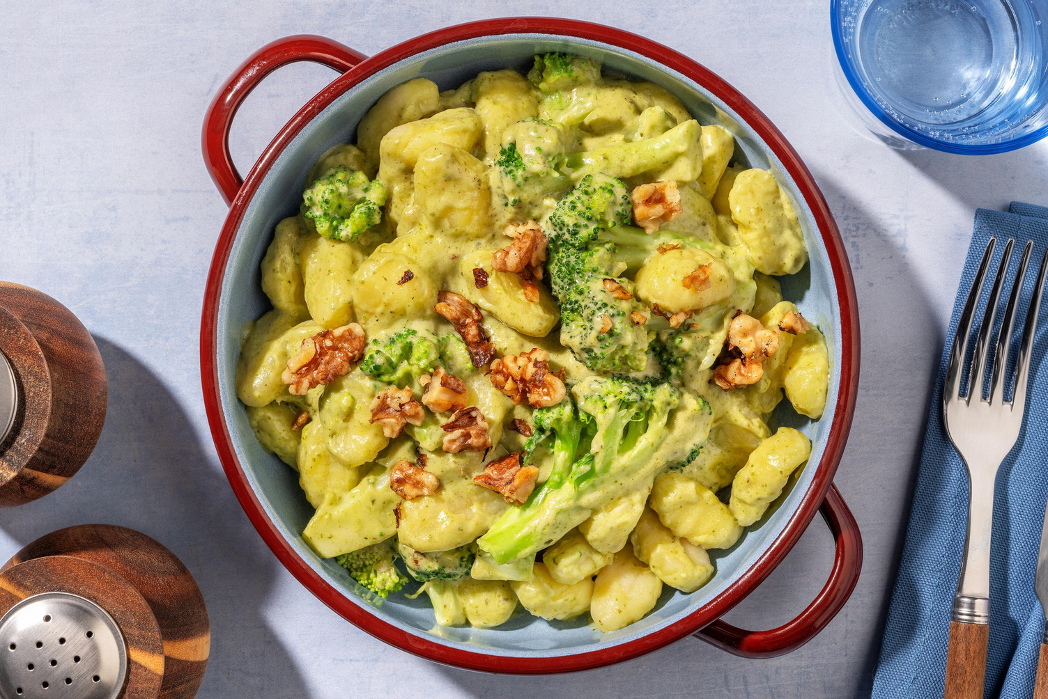 SuperQuick Creamy Pesto Gnocchi