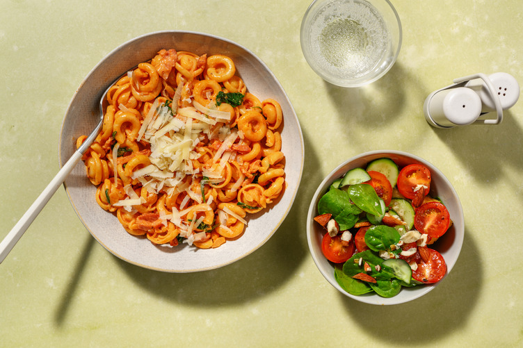 Creamy Tomato & Double Bacon Orecchiette