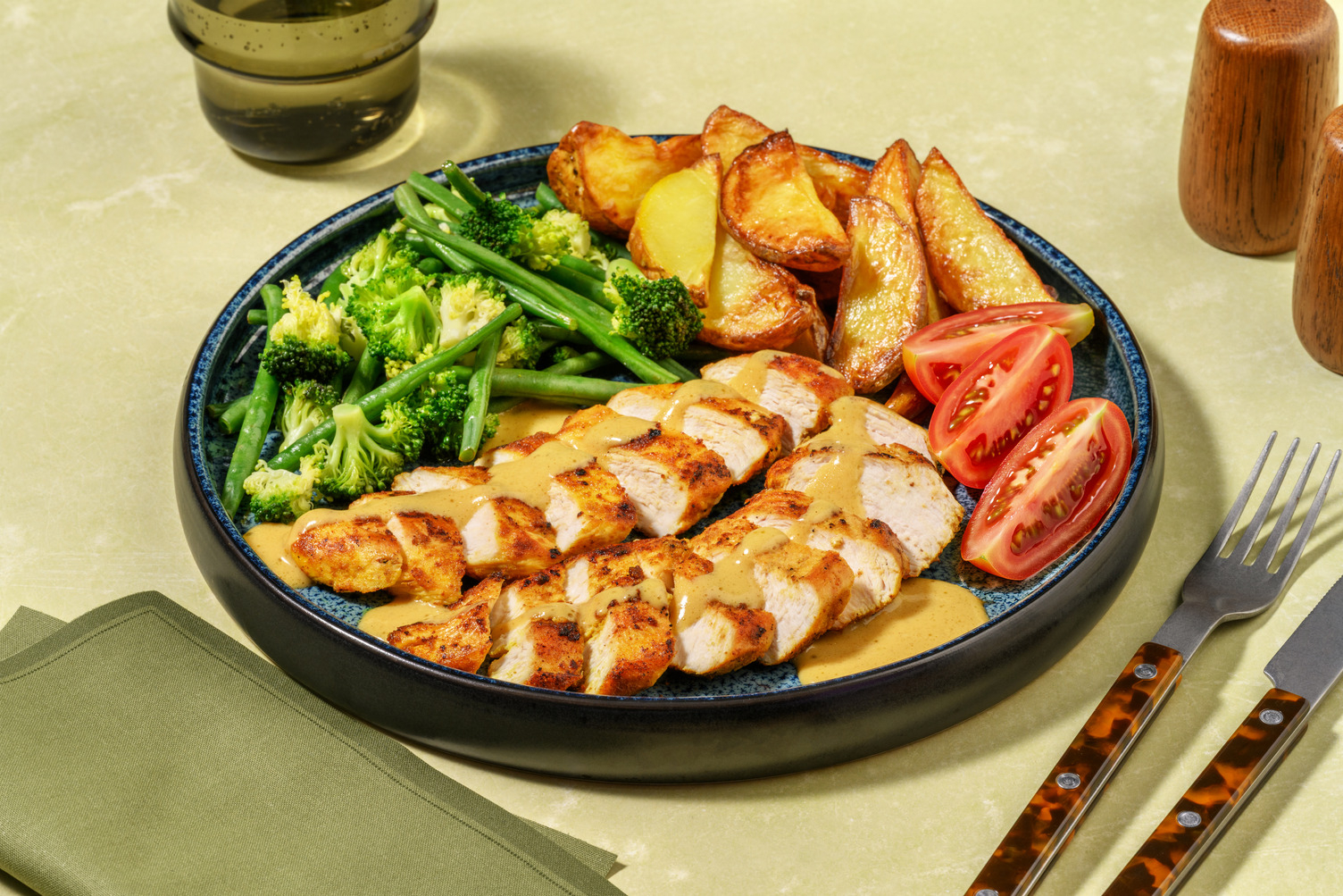 Finger-Licking Beef & Golden Wedges