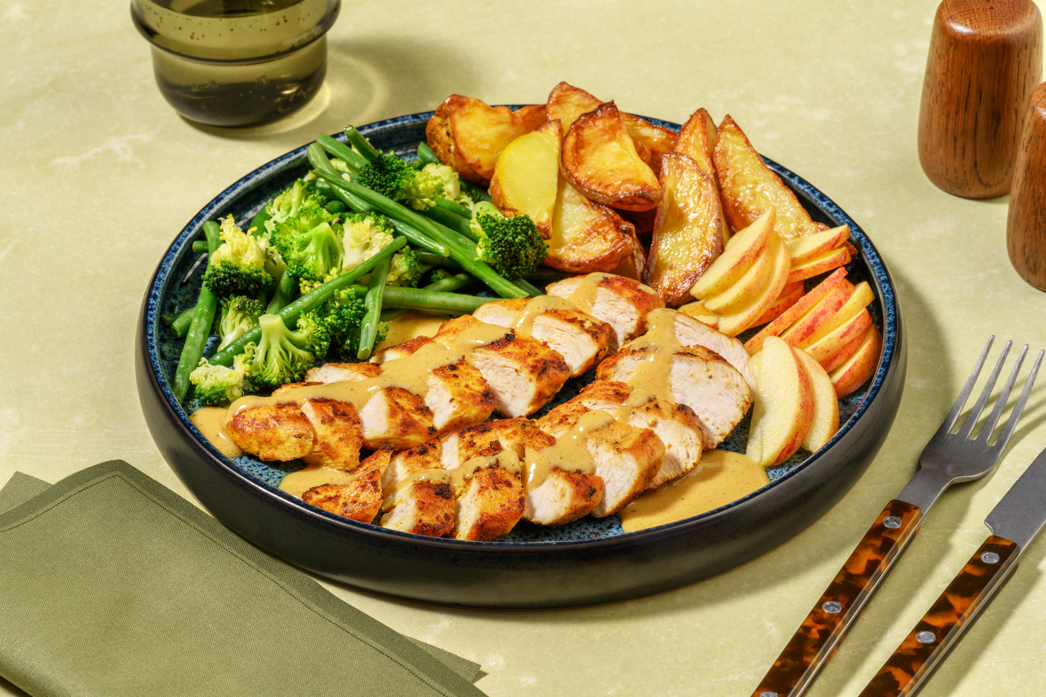 Finger-Licking Chicken & Golden Wedges