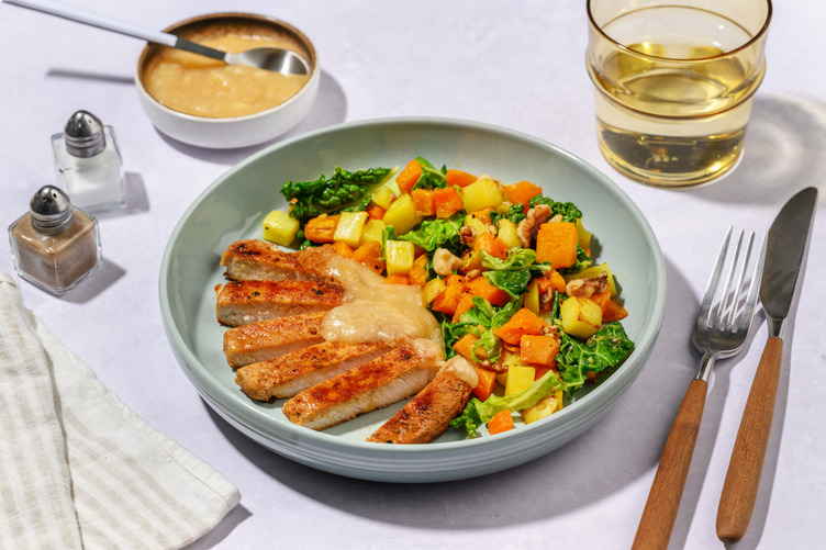 Paprika Haloumi & Apple Sauce