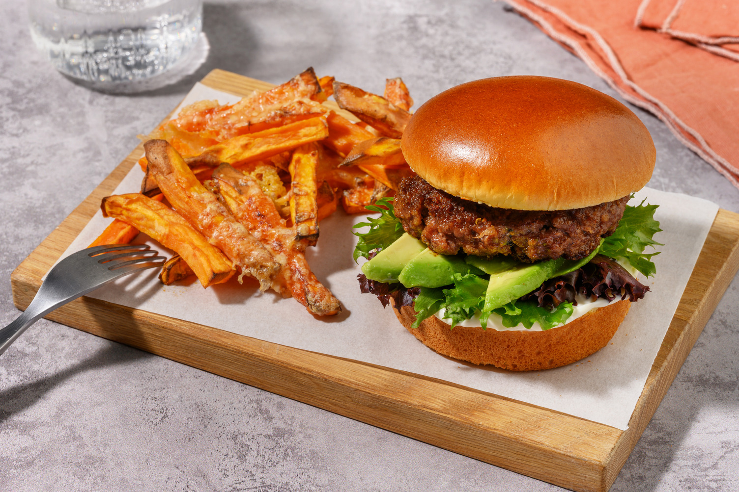 Nan's Spiced Beef & Avocado Burger