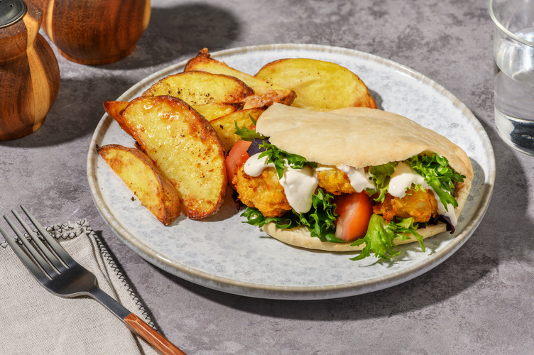 Stuffed Double Mozzarella-Cauliflower Pita Pockets