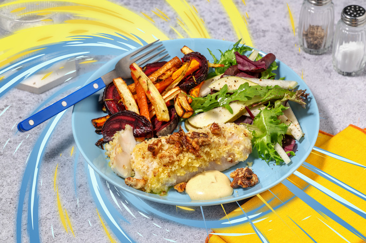 Fortryllende valnøddepaneret kuller