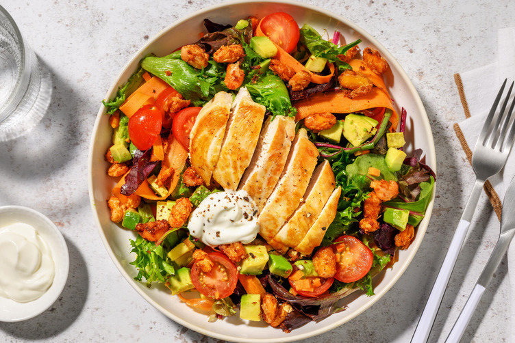 Ovnstegt kylling og sprøde limabønner