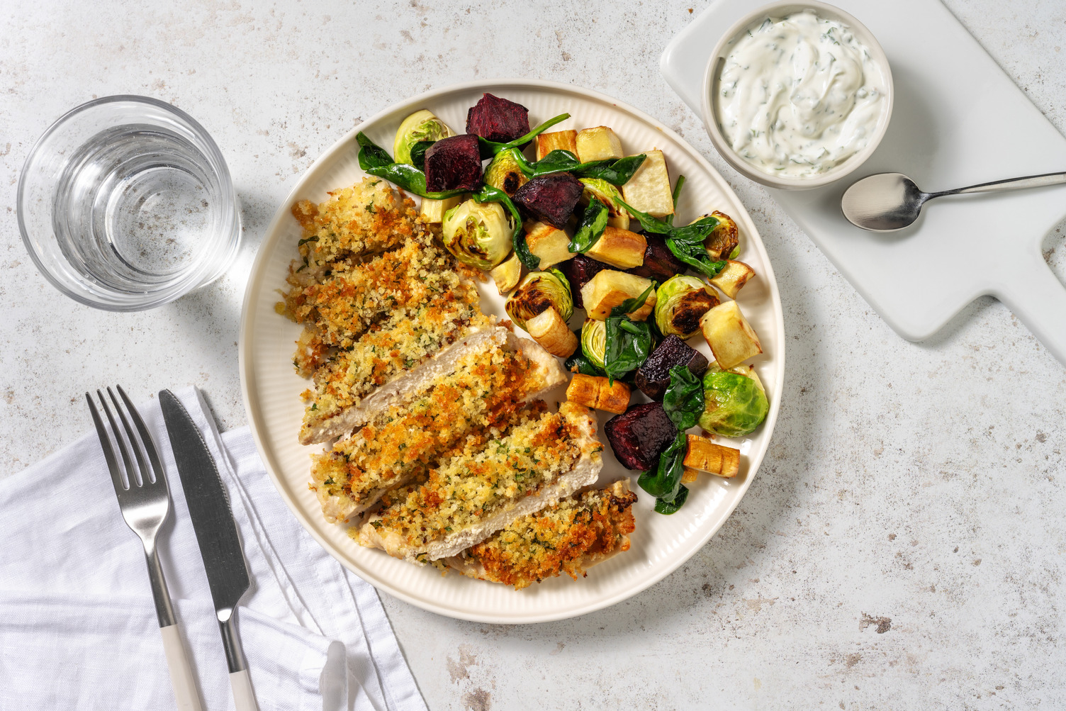 Ost- och senapspanerad kycklingfilé