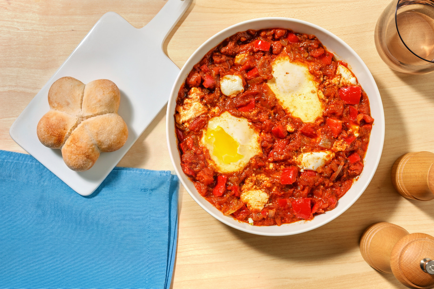 Shakshuka met geitenkaas