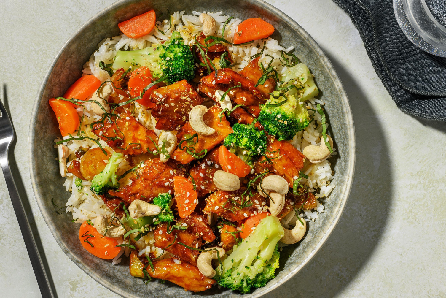 Émincés façon poulet en sauce à l'orange