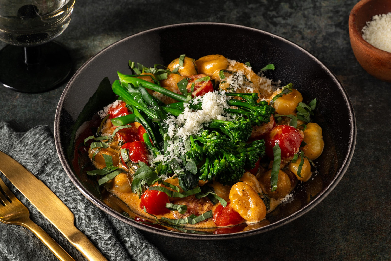 Gnocchi-Pfanne mit Knoblauch-Bimi