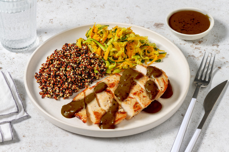 Pechuga de pollo con salsa casera de mostaza