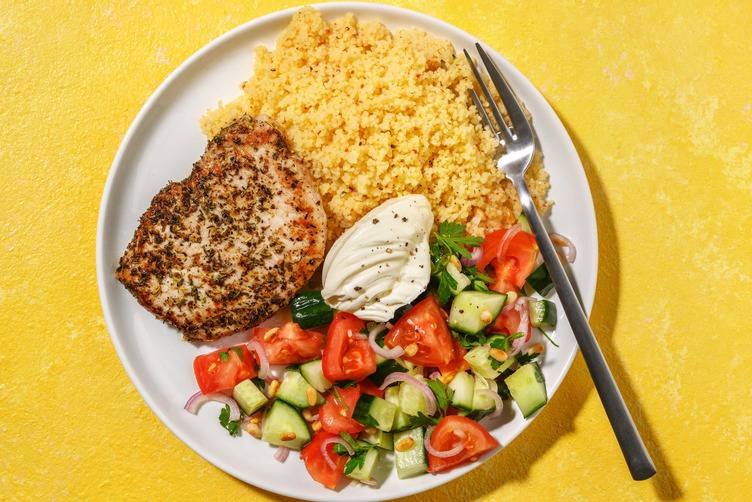 Rask urtemarinerte svinekoteletter