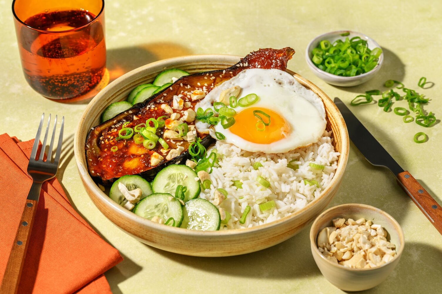 Japanische Aubergine mit Miso-Glasur