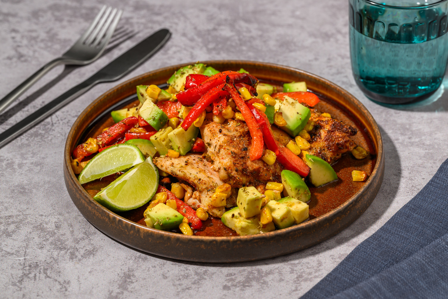 Pollo e peperoni alla messicana