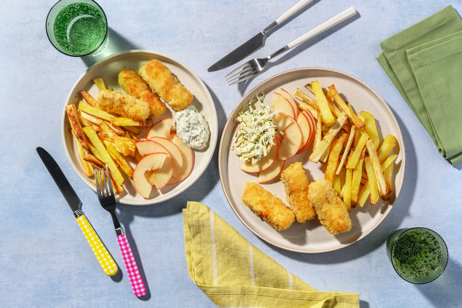 Stekt pankopanerad fisk