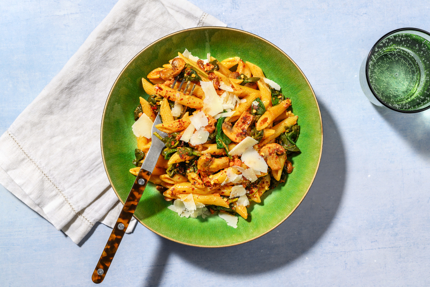 Smokey Mushroom, Chicken & Chorizo Presto Penne