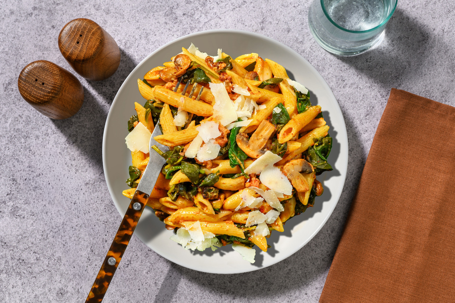 Smokey Chorizo, Bacon &  Mushroom Fasta-Pasta