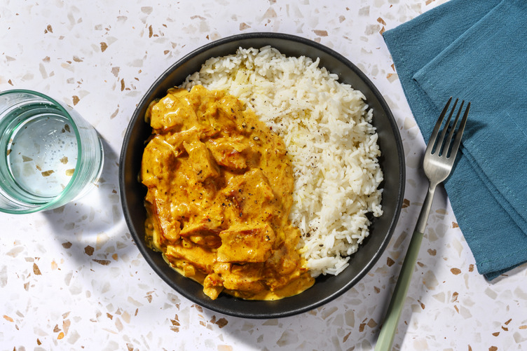 Bocados veganos en curry korma