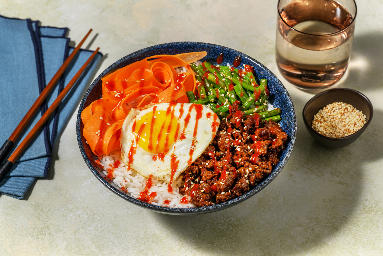 Bulgogi Beef Bibimbap and Fried Egg
