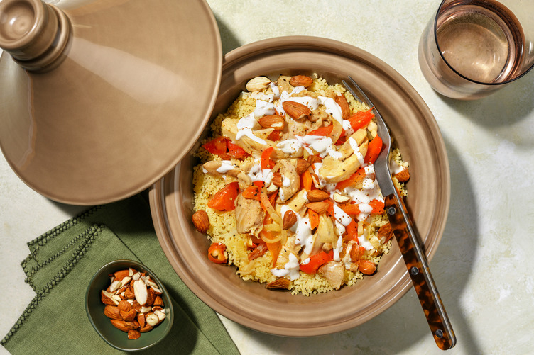 Tajine di pollo e peperoni stufati alla marocchina