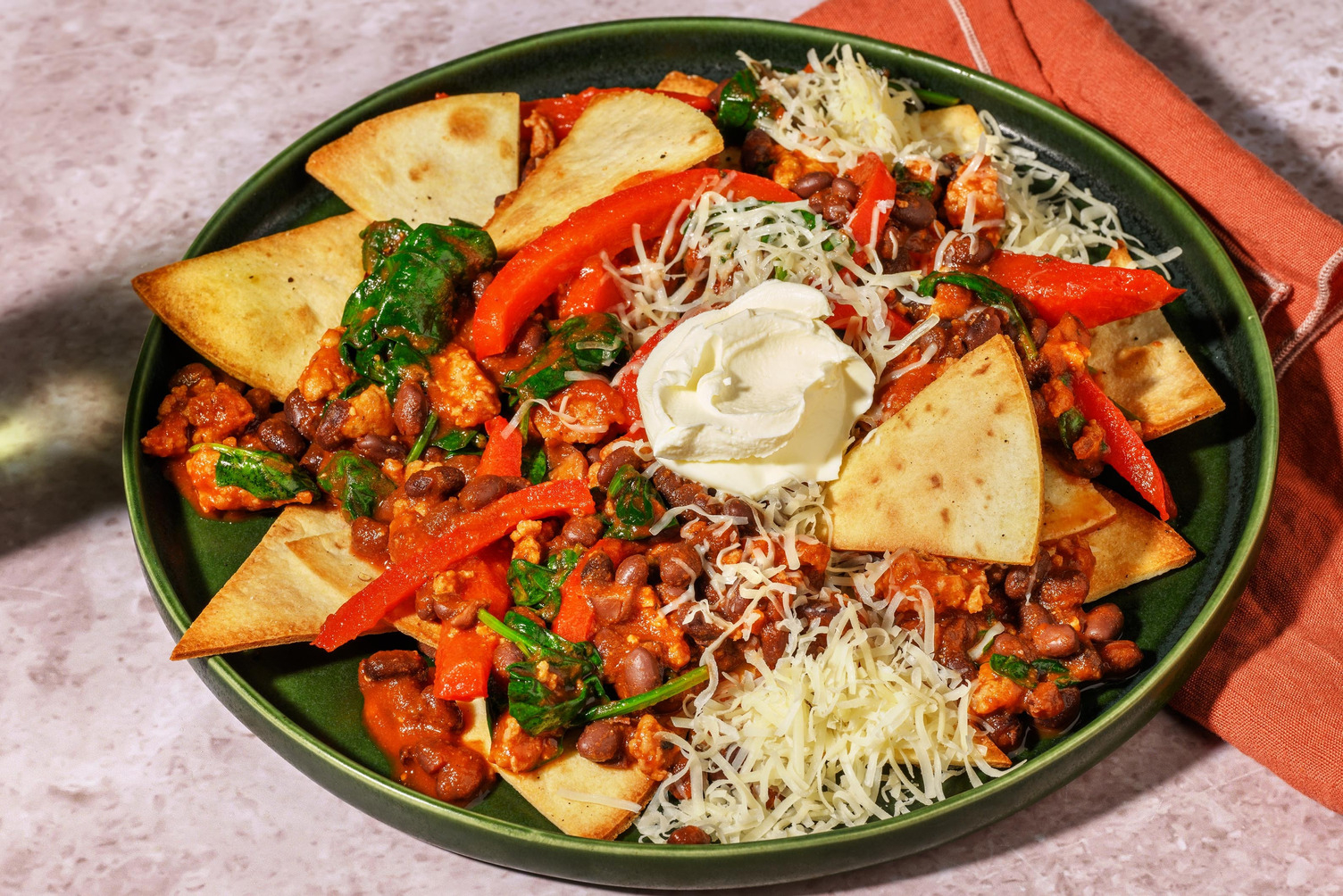 Mexican Style Cheesy Pork Nachos Rapidos