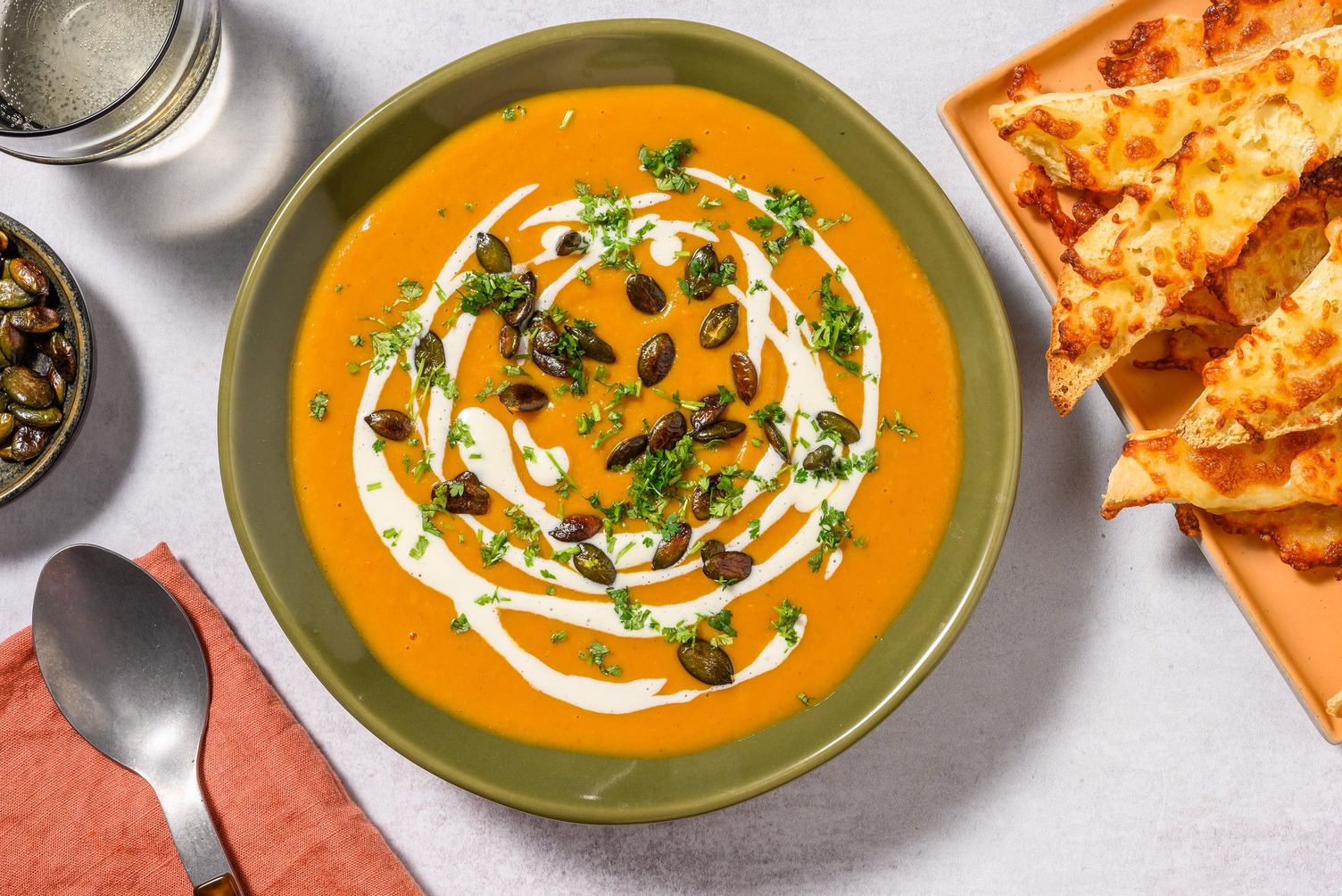 Fransk inspireret græskarsuppe