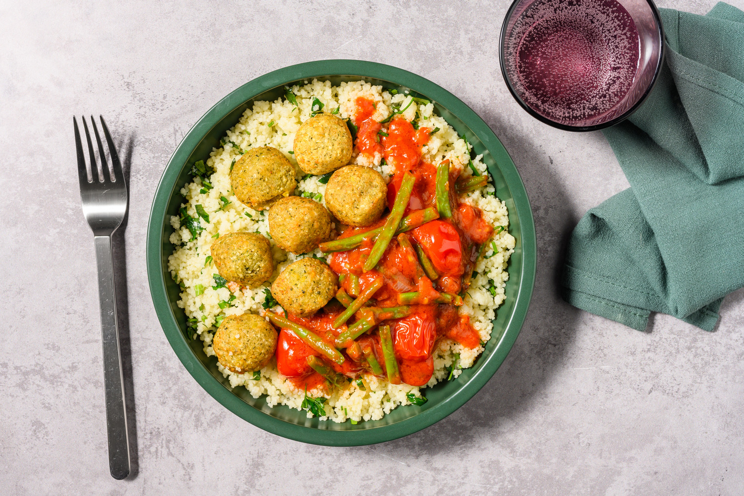 Harissa Spiced Double Falafel