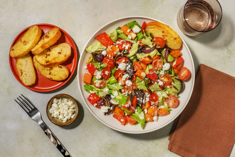 Sweet Potato and Pepper Salad with Smoked Salmon