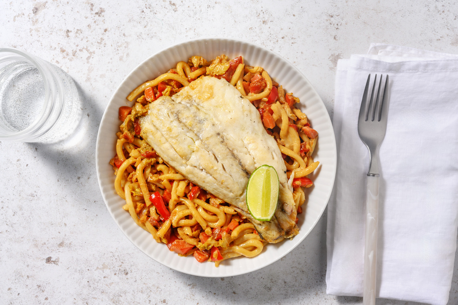 Pangasiusfilet met kruidige kokoscurry