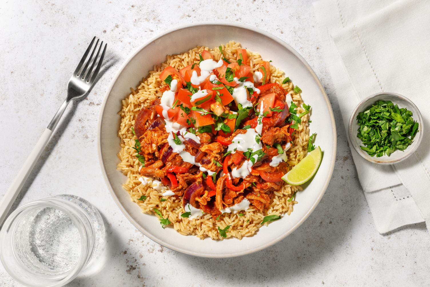 Canard au chipotle fumé & riz brun